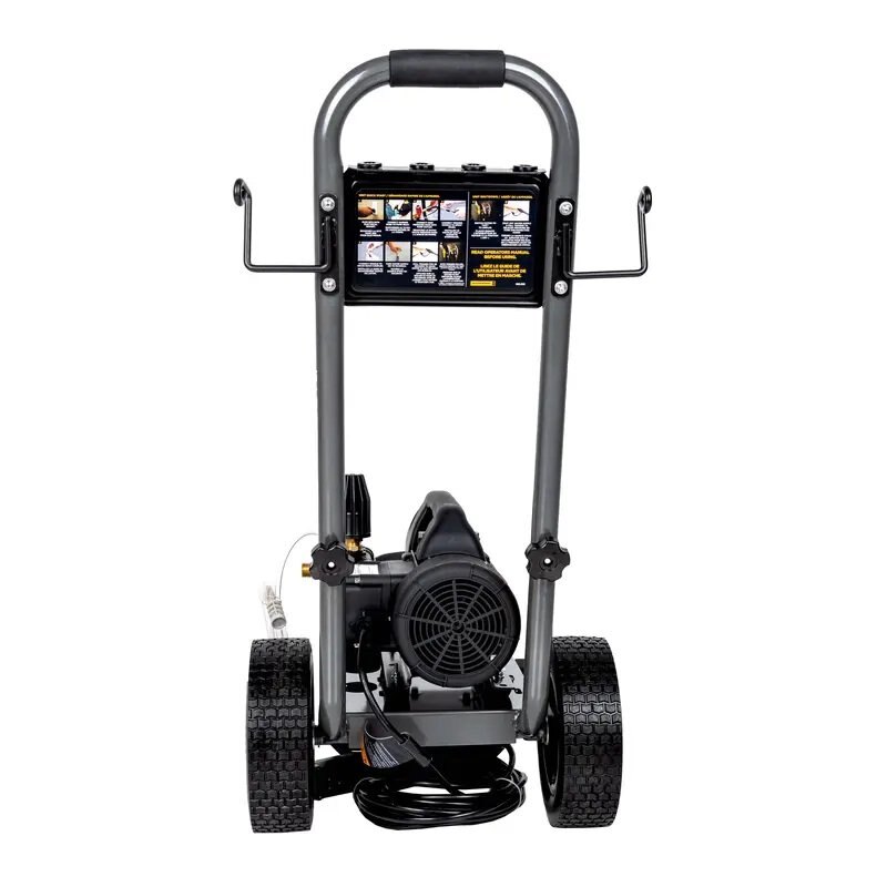 BE Power 1,500 PSI 1.6 GPM Electric Pressure Washer with Powerease Motor and Triplex Pump
