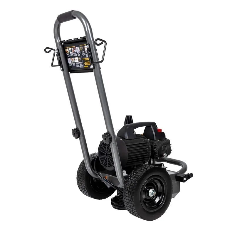 BE Power 1,500 PSI 1.6 GPM Electric Pressure Washer with Powerease Motor and Triplex Pump