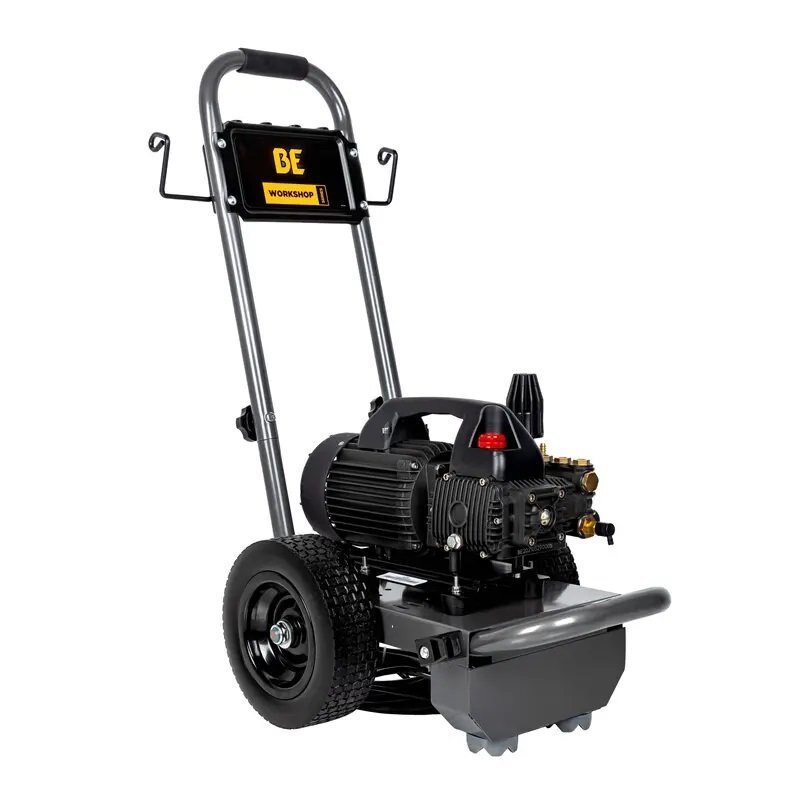 BE Power 1,500 PSI 1.6 GPM Electric Pressure Washer with Powerease Motor and Triplex Pump