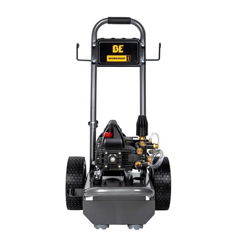 BE Power 1,500 PSI 1.6 GPM Electric Pressure Washer with Powerease Motor and Triplex Pump