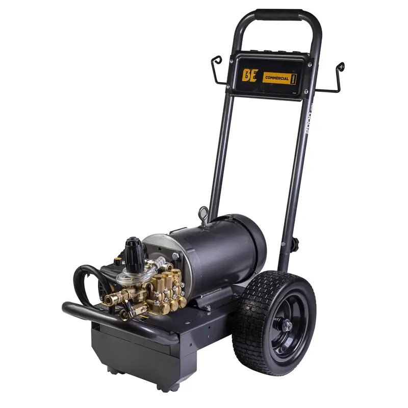 BE Power 2,000 PSI 3.5 GPM Electric Pressure Washer with Baldor Motor and AR Triplex Pump