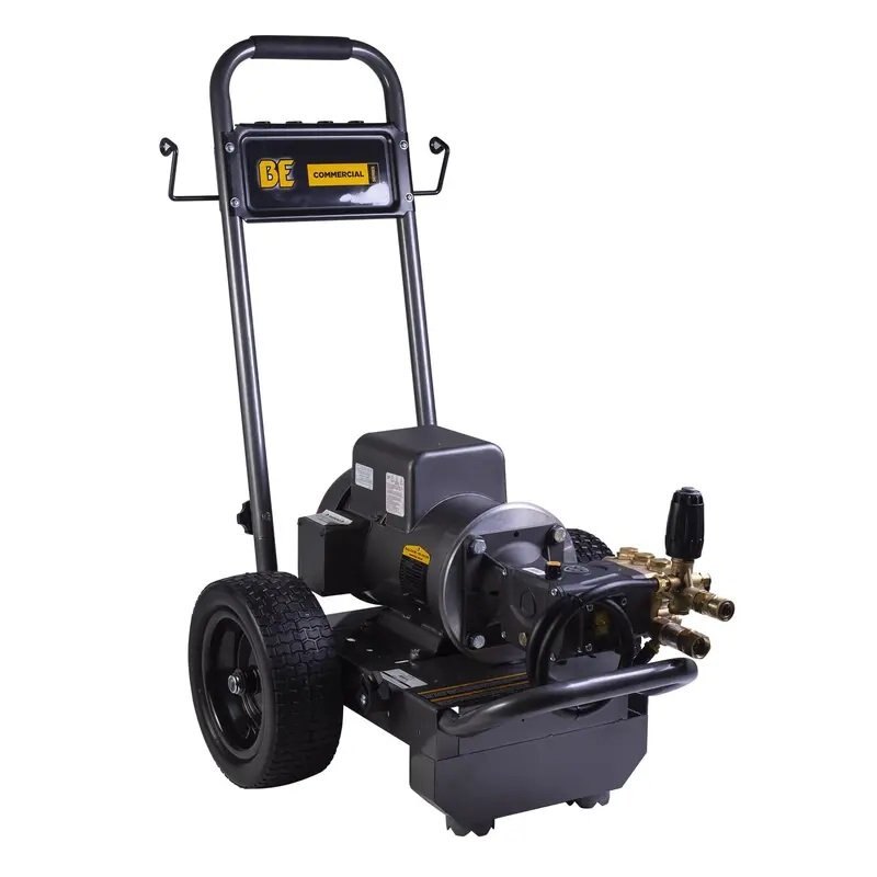 BE Power 2,000 PSI 3.5 GPM Electric Pressure Washer with Baldor Motor and AR Triplex Pump