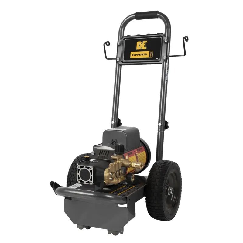 BE Power 1,500 PSI 2.0 GPM Electric Pressure Washer with Baldor Motor and AR Triplex Pump