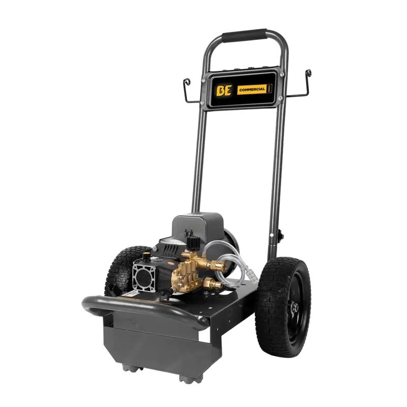 BE Power 1,500 PSI 3.0 GPM Electric Pressure Washer with Baldor Electric Motor and AR Triplex Pump