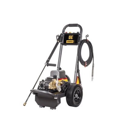 BE Power 1,100 PSI - 1.5 HP 2.0 GPM Electric Pressure Washer with Baldor Motor and Triplex Axial Pump