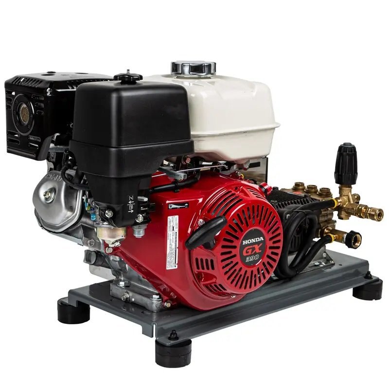 BE Power 3,000 PSI 5.0 GPM Gas Pressure Washer with Honda GX390 Engine and Comet Triplex Pump