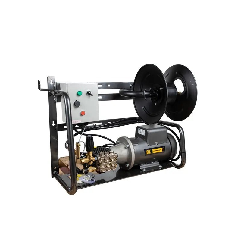BE Power 2,000 PSI 4.0 GPM Electric Pressure Washer with Baldor Motor and General Triplex Pump