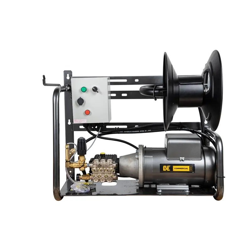 BE Power 2,000 PSI 4.0 GPM Electric Pressure Washer with Baldor Motor and General Triplex Pump