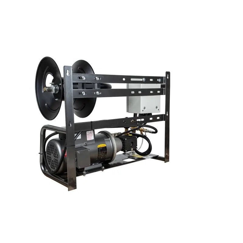 BE Power 2,000 PSI 4.0 GPM Wall Mount Electric Pressure Washer with a Baldor Motor and General Triplex Pump