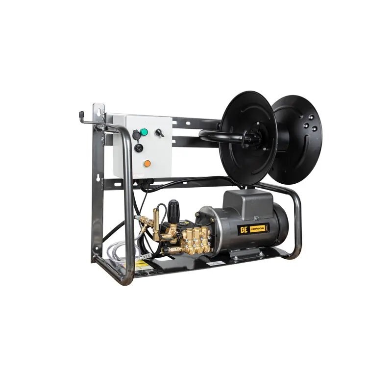 BE Power 2,000 PSI 4.0 GPM Electric Pressure Washer with Baldor Motor and AR Triplex Pump