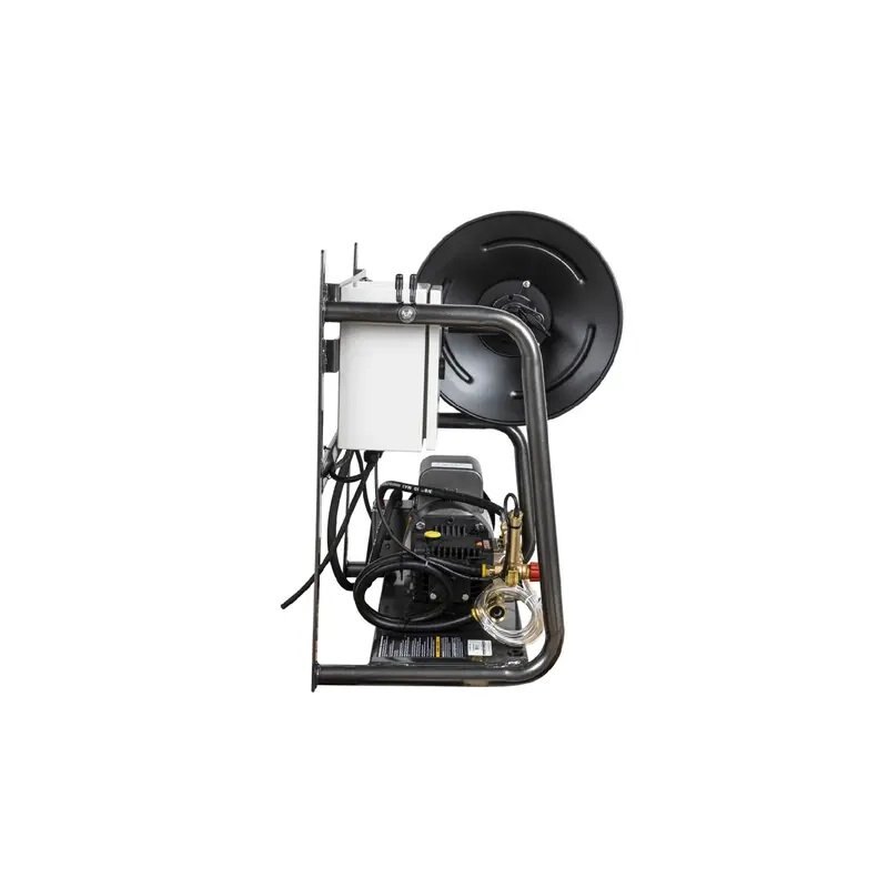 BE Power 1,500 PSI 2.0 GPM Wall Mount Electric Pressure Washer with a Baldor Motor and General Triplex Pump
