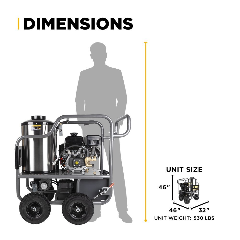 BE 4400 PSI / 4.2 GPM Hot Pressure Washer