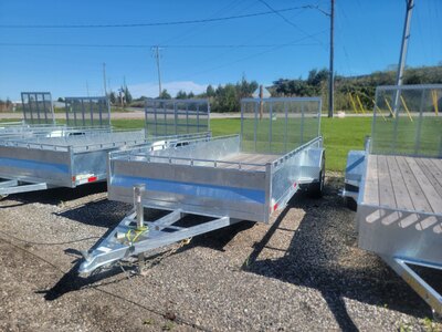 6 X 14 Single Axle Galvanized Utility Trailer