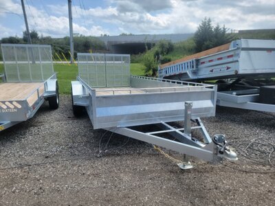 7x16 Galvanized Tandem Utility Trailer