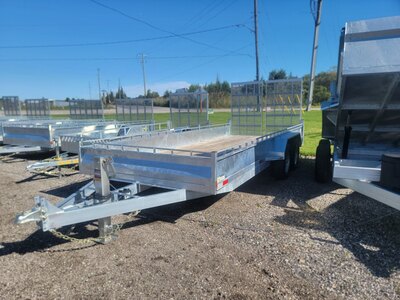 7x18 Heavy Duty Galvanized Tandem Utility Trailer