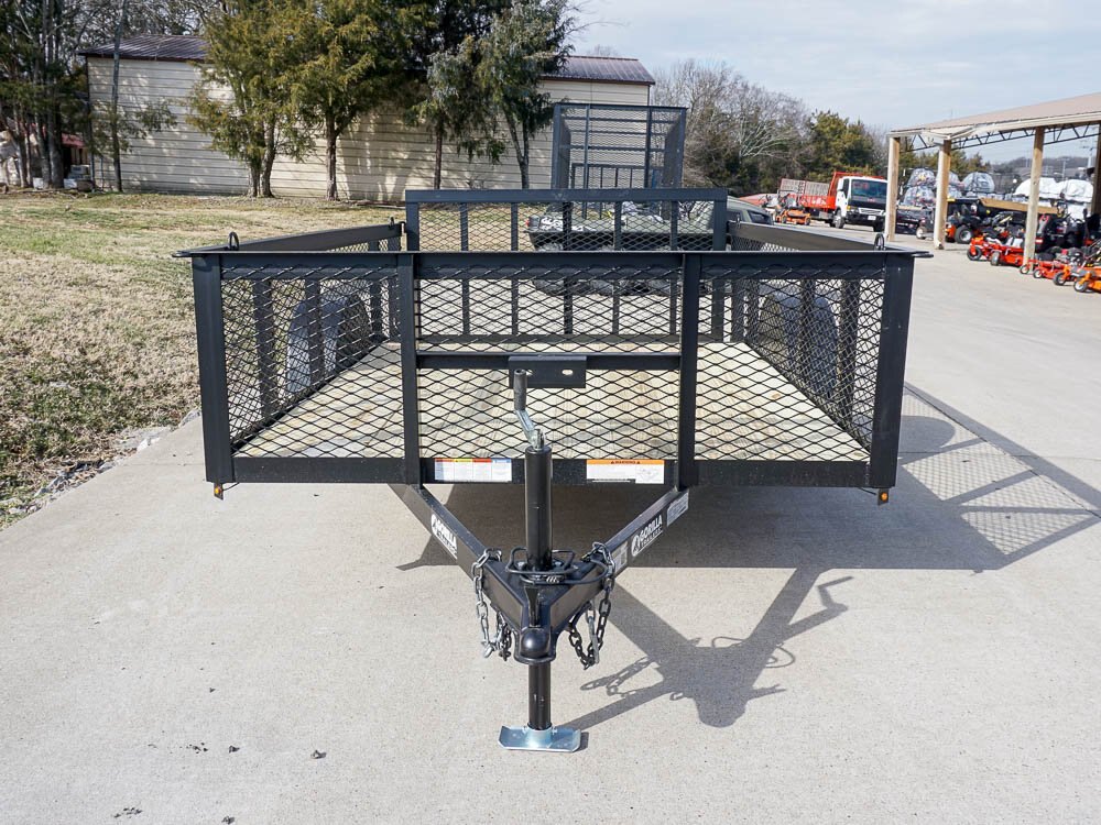 GORILLA TRAILER UTILITY 6'.4 X 12', 2' MESH SIDES, 3500# AXLES