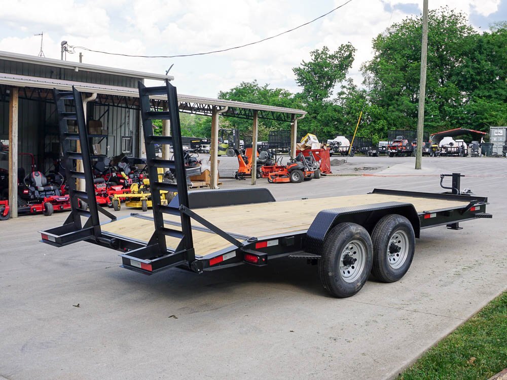 GORILLA TRAILER EQUIPMENT 7' X 18', BUMPER PULL, 2 7000# AXLES