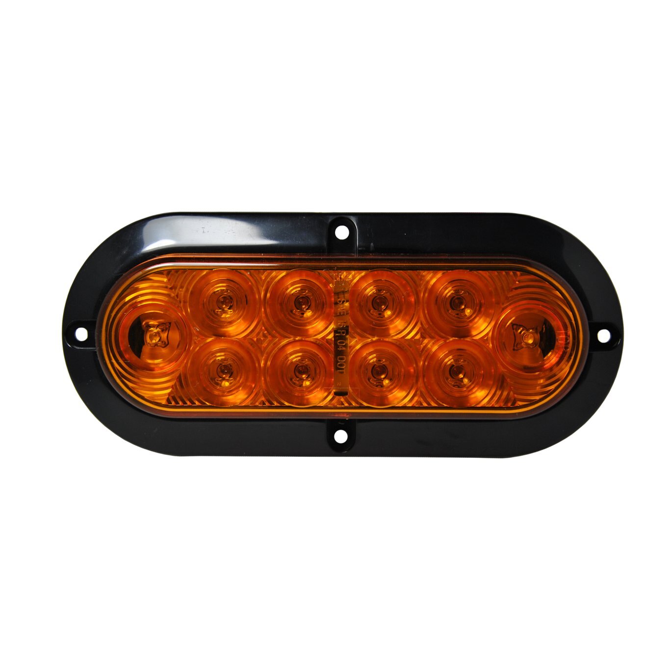 6 INCH OVAL SURFACE MOUNT AMBER LED