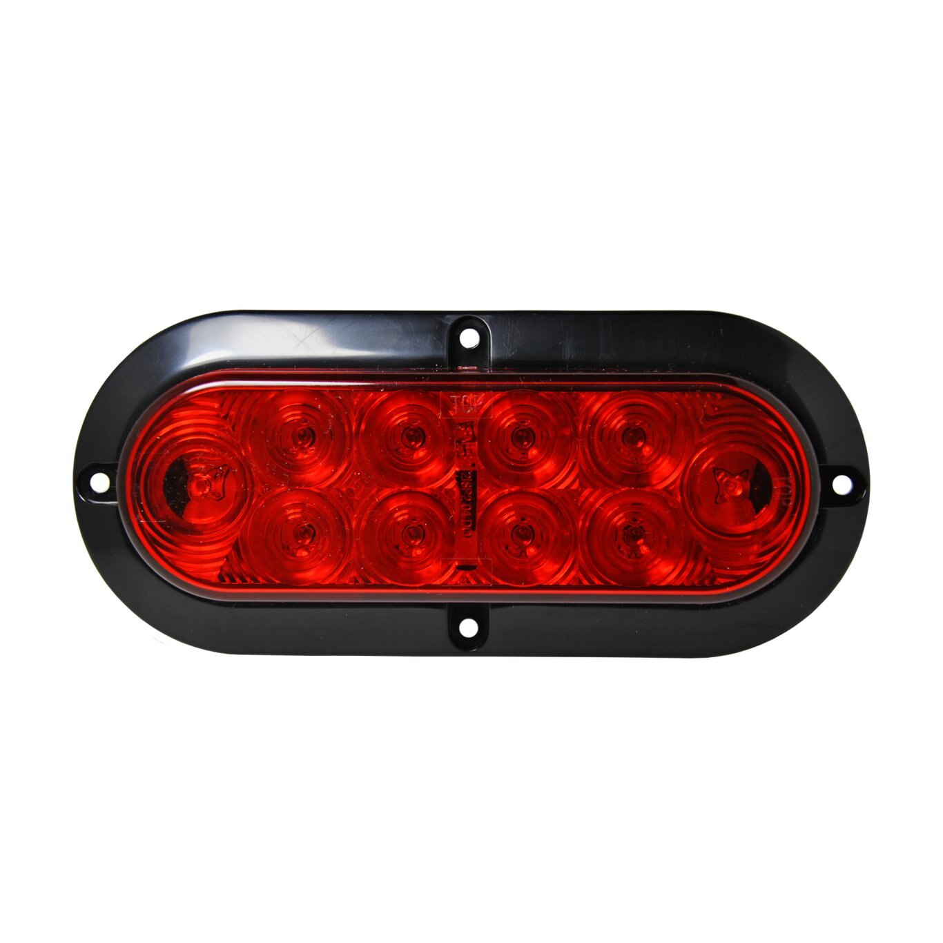 6 INCH OVAL SURFACE MOUNT RED LED