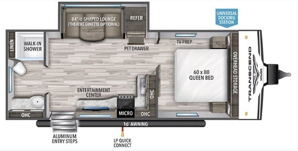 2022 Grand Design Transcend 221RB Travel Trailer