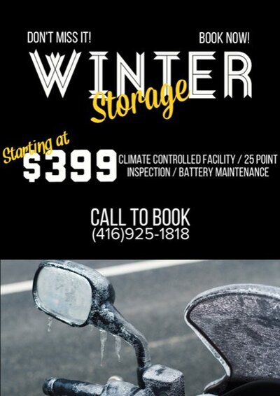Tips and Tricks for Winter Storage of your Motorcycle