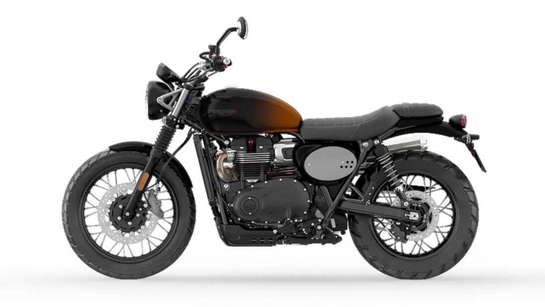 2024 Triumph SCRAMBLER 900 STEALTH EDITION SAPPHIRE ORANGE/ SILVER ORANGE