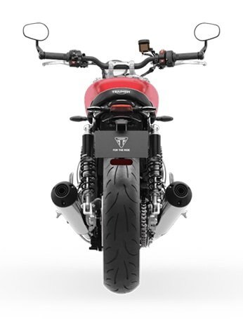 2025 Triumph NEW SPEED TWIN 1200 Carnival Red / Sapphire Black