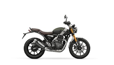 2025 Triumph SCRAMBLER 400 X MATTE KHAKI GREEN / FUSION WHITE