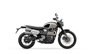 2025 Triumph SCRAMBLER 1200 X ICON EDITION - ALUMINIUM SILVER SAPPHIRE BLACK