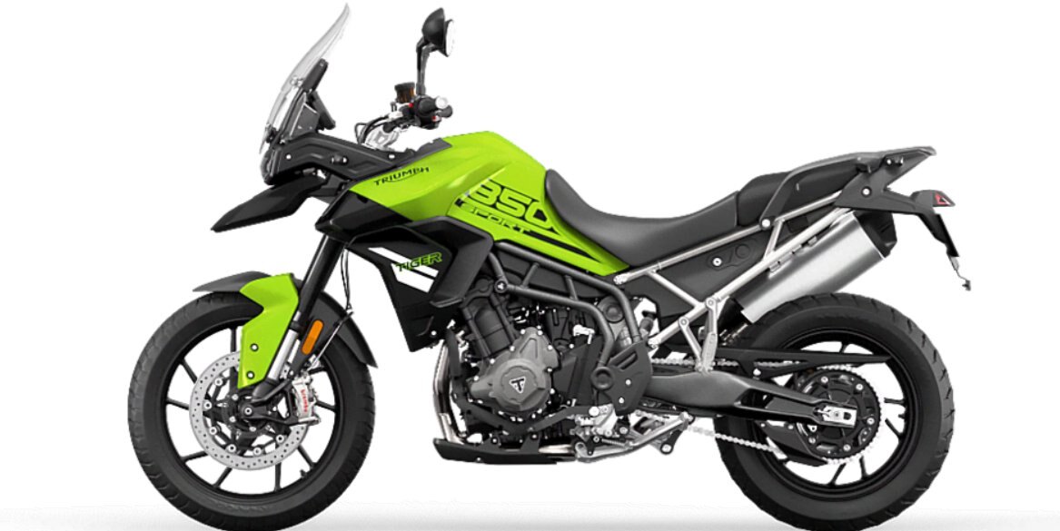 2025 Triumph Tiger 850 Sport Roulette Green / Jet Black