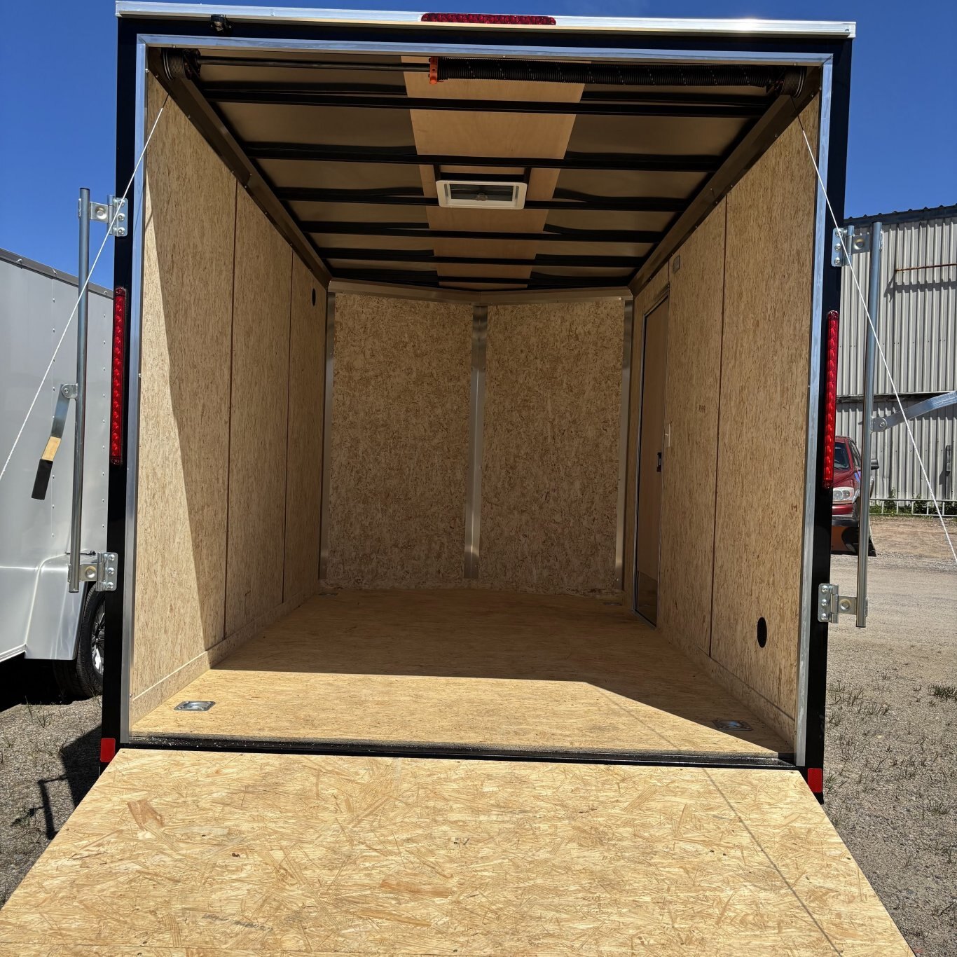 2025 Pace American Outback DLX 7 x 12 Ramp + 12 Door BLACK