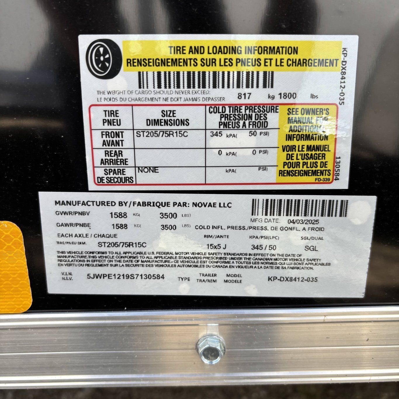 2025 Pace American Outback DLX 7 x 12 Ramp + 12 Door BLACK