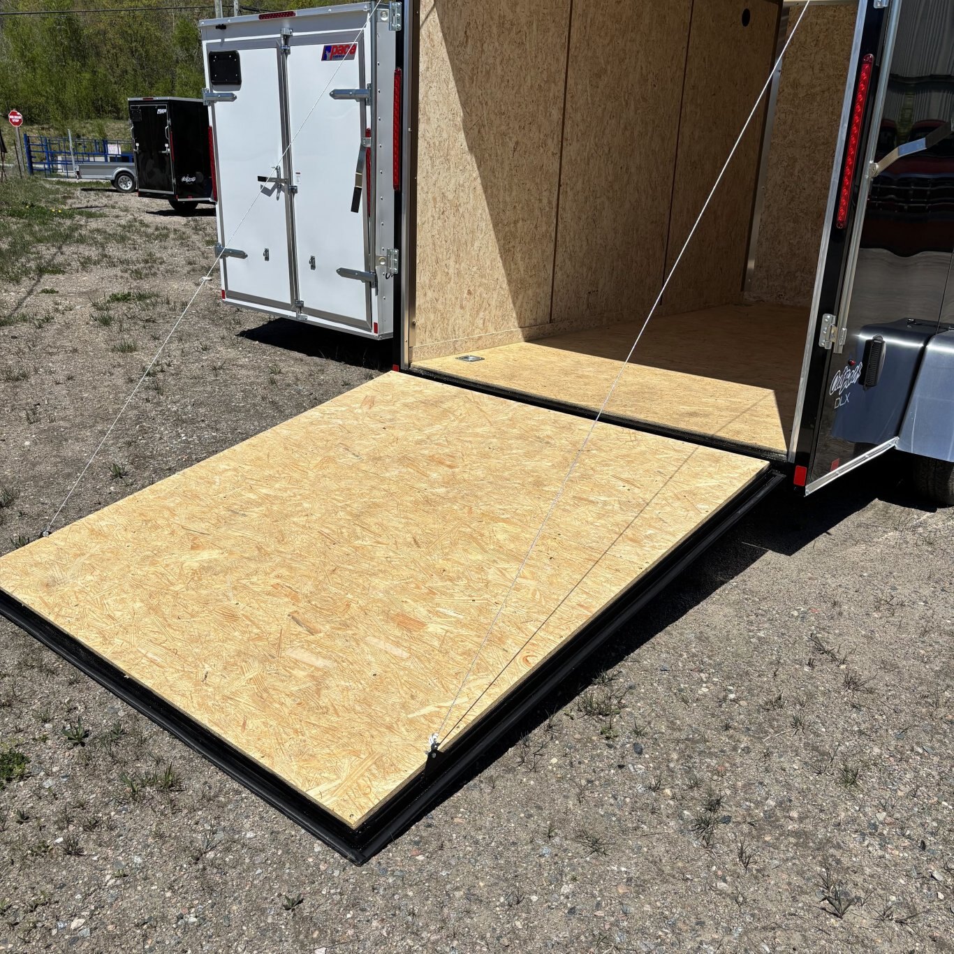 2025 Pace American Outback DLX 7 x 12 Ramp + 12 Door BLACK