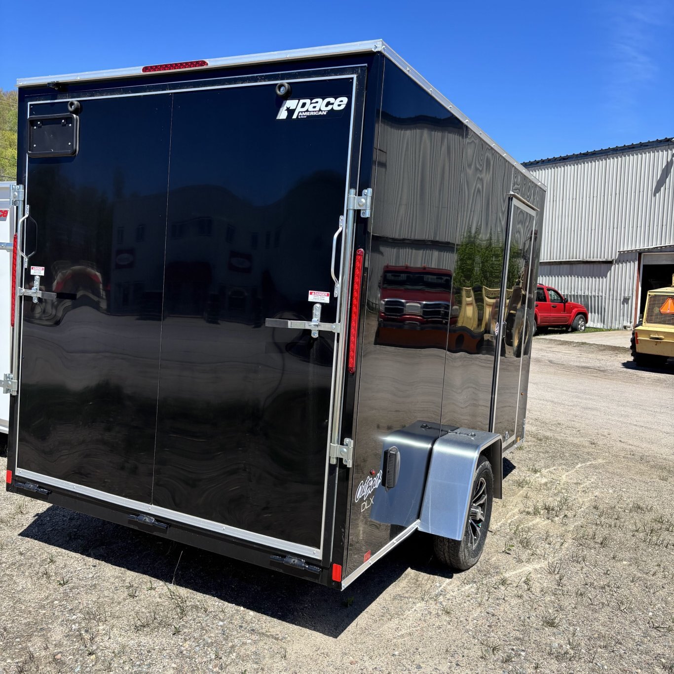 2025 Pace American Outback DLX 7 x 12 Ramp + 12 Door BLACK