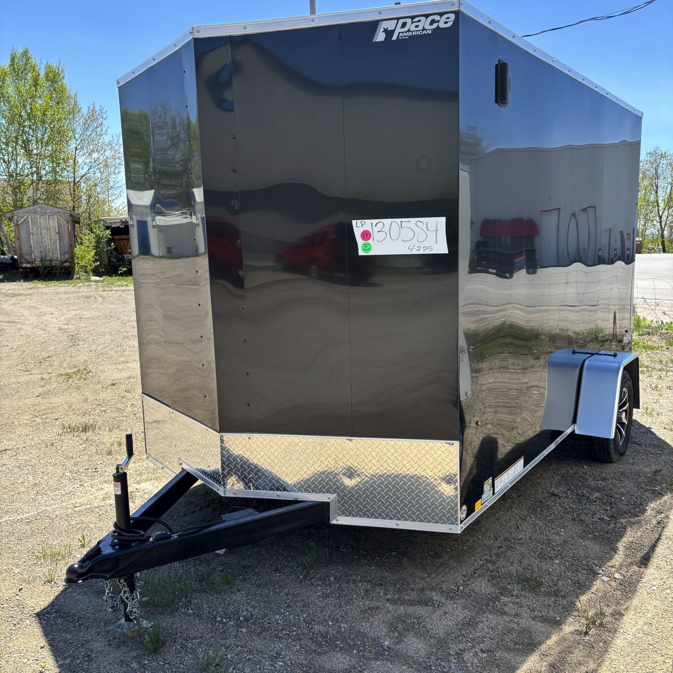 2025 Pace American Outback DLX 7 x 12 Ramp + 12 Door BLACK