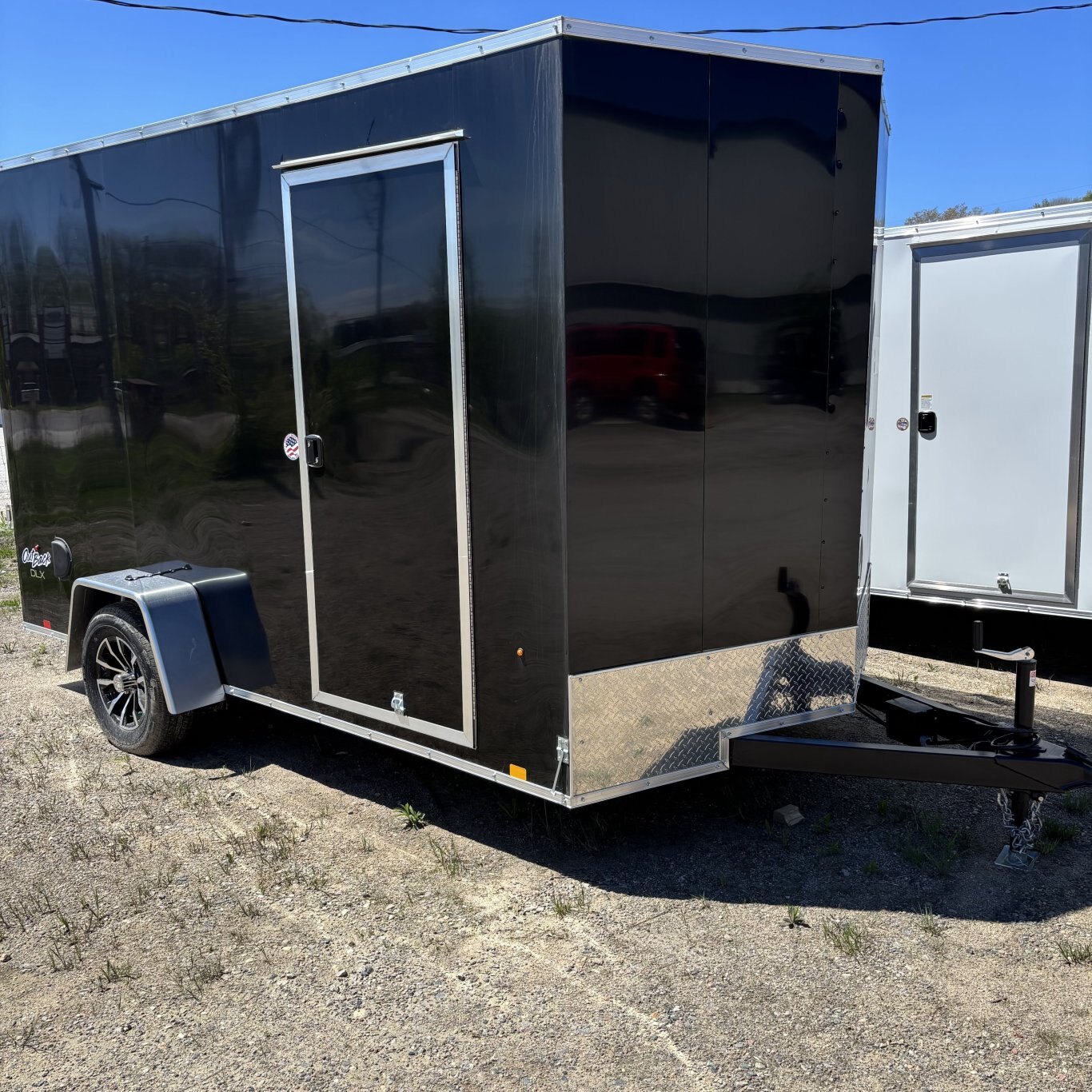 2025 Pace American Outback DLX 7 x 12 Ramp + 12 Door BLACK