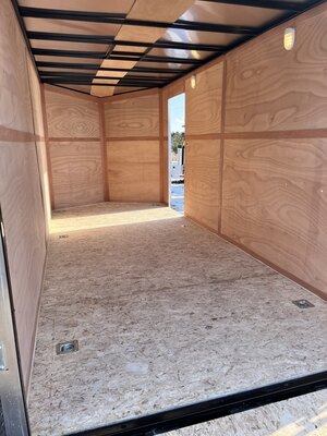 6x12 6.6 INT Height Single Axle Enclosed cargo Trailer
