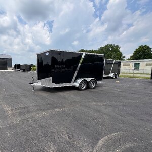 Aluminum 7x14Vee 7FT INT Height Enclosed cargo Trailer