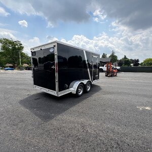 Aluminum 7x14Vee 7FT INT Height Enclosed cargo Trailer