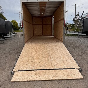 Aluminum 7x14Vee 7FT INT Tandem Enclosed Trailer
