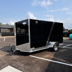 6x12 Single Axle 6.6 INT Enclosed Cargo Trailer