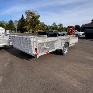 Aluminum 7x14 Single Axle Side Load ATV utility trailer