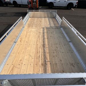 Aluminum 7x14 Single Axle Side Load ATV utility trailer