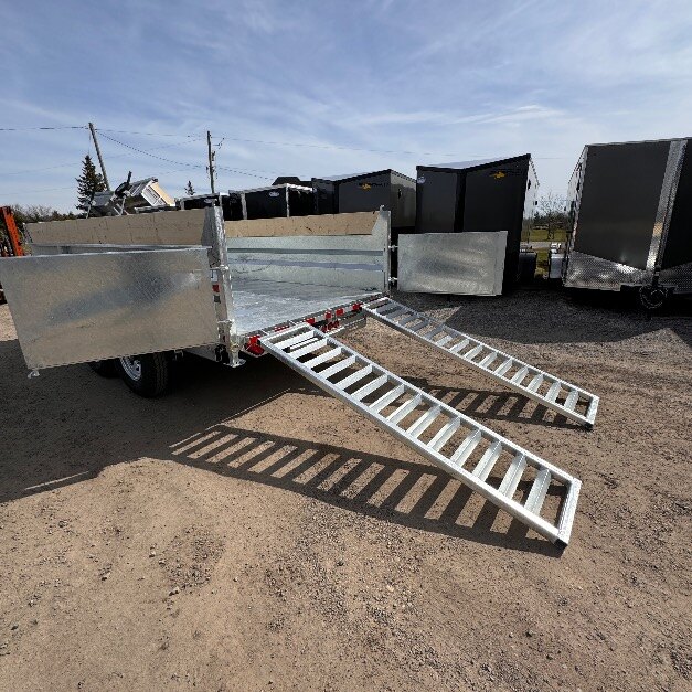 Galvanized 82x12 7TON Dump Trailer With Ramps