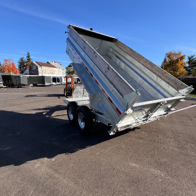 Galvanized 82x12 7TON Dump Trailer With Ramps