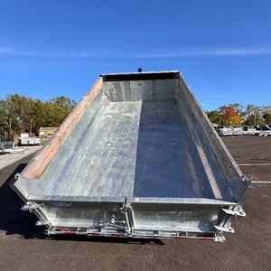 Galvanized 82x14 7TON Dump Trailer With Ramps
