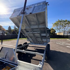 Galvanized 82x14 7TON Dump Trailer With Ramps