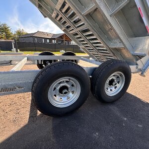 Galvanized 82x14 7TON Dump Trailer With Ramps