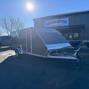 Aluminum 7x16 2 place Hybrid Snowmobile/2 ATV Trailer