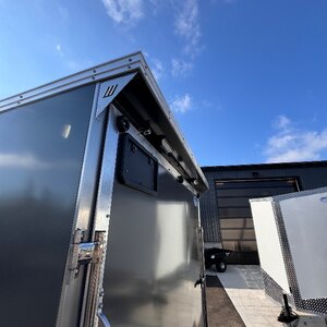 Aluminum 7x16Vee Tandem Axle 7FT INT t Enclosed cargo Trailer